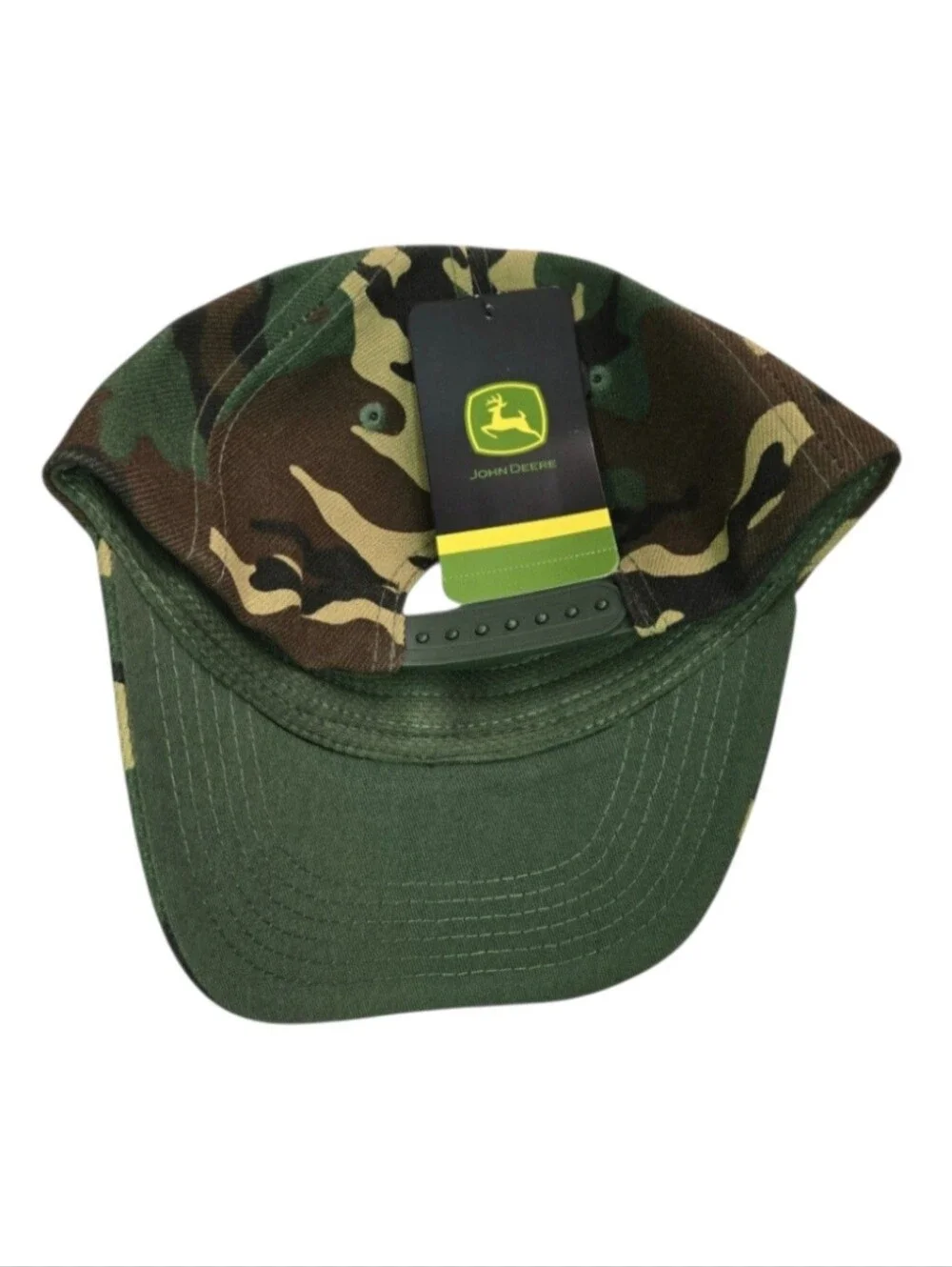John Deere Boys Logo Camo Snapback Hat in Green, Adjustable NWT!!